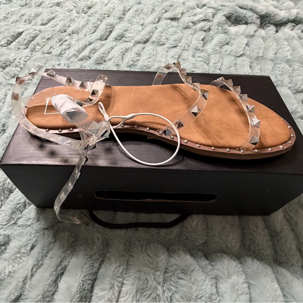 Studded Tan Sandals